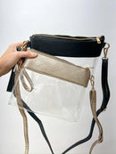 AD200T Game Day Clear Crossbody Bag/Clutch - MiMi Wholesale