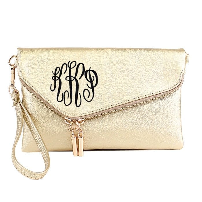 AD2585 Monogrammable Envelope Clutch/Crossbody Bag - MiMi Wholesale