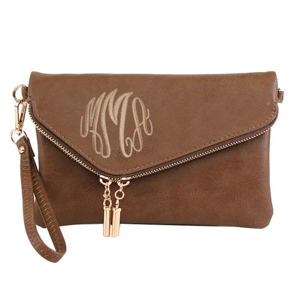 AD2585 Monogrammable Envelope Clutch/Crossbody Bag - MiMi Wholesale