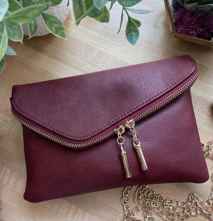 AD2585 Monogrammable Envelope Clutch/Crossbody Bag - MiMi Wholesale