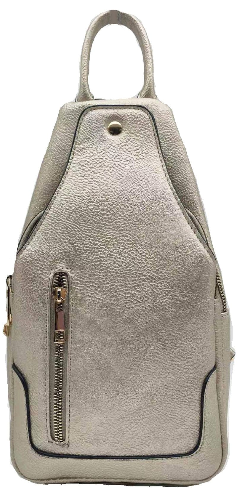 AD2766 Vegan Leather Fashion Sling Backpack Bag - MiMi Wholesale