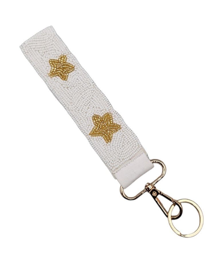 BAH001 Star Beaded Keychain Wristlet - MiMi Wholesale