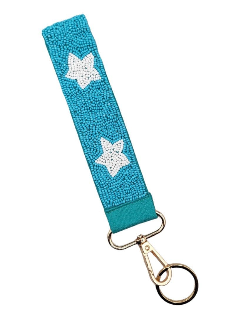 BAH001 Star Beaded Keychain Wristlet - MiMi Wholesale
