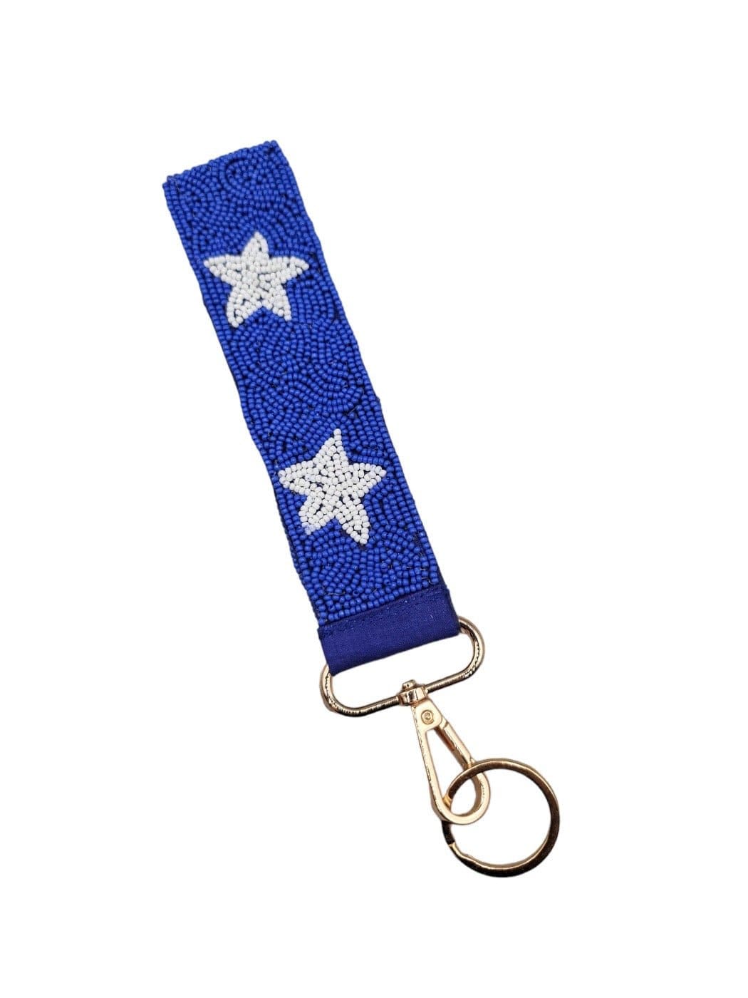 BAH001 Star Beaded Keychain Wristlet - MiMi Wholesale