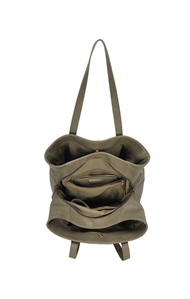 BGA3469 Three Compartment Tote - MiMi Wholesale