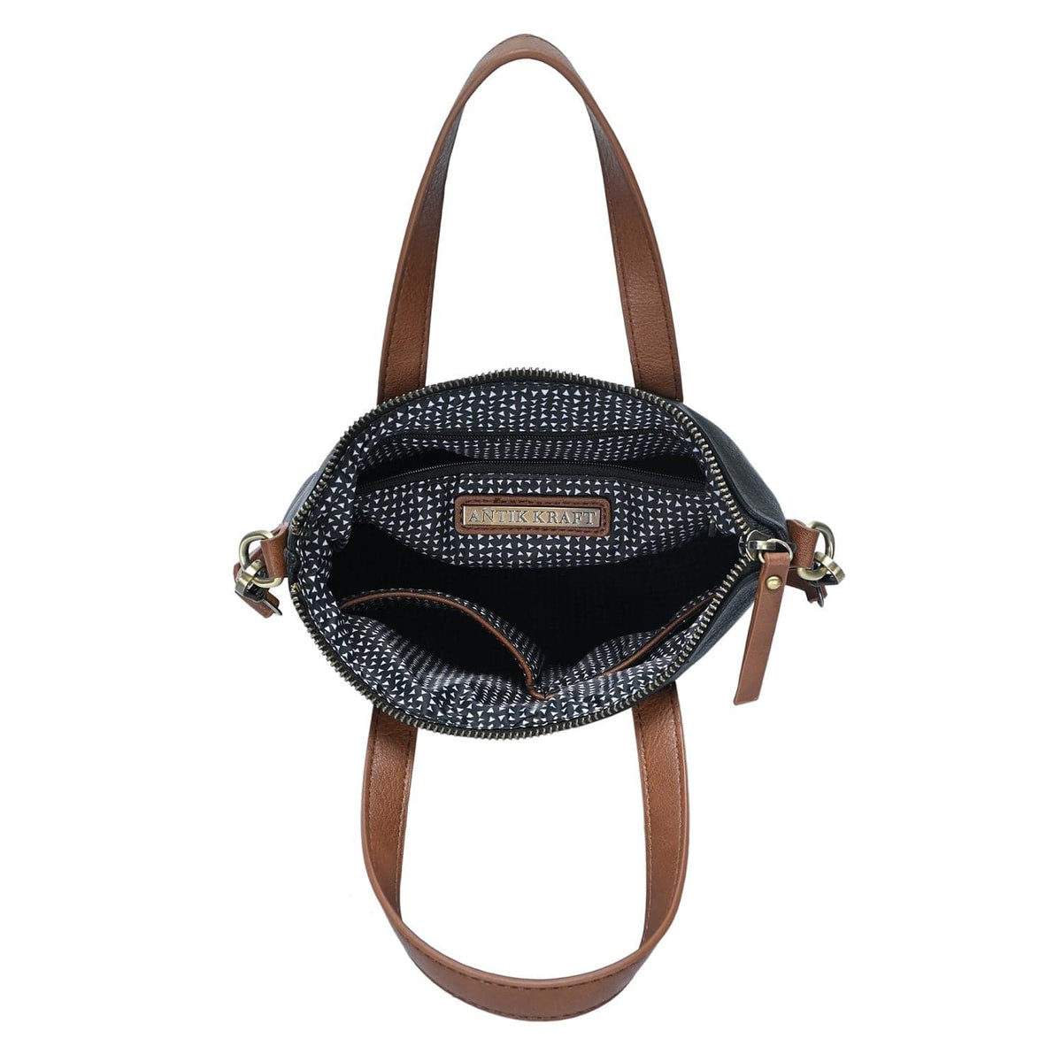 BGA46333 Zipper Top Handle Bag/Crossbody w/ 8" Tablet Pocket - MiMi Wholesale