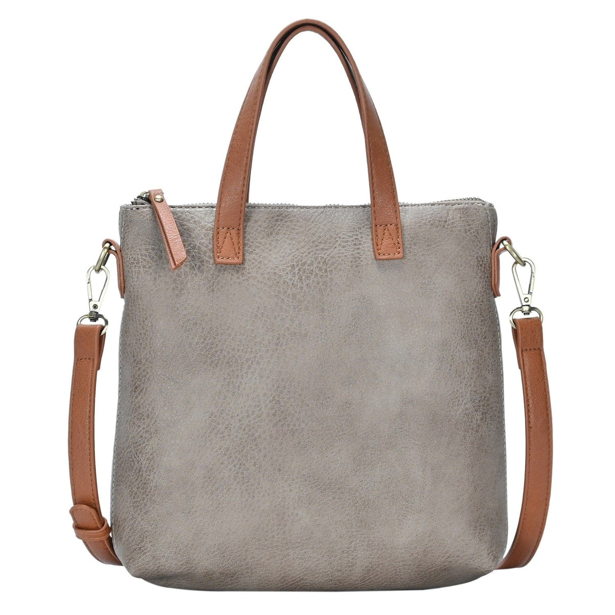 BGA46333 Zipper Top Handle Bag/Crossbody w/ 8" Tablet Pocket - MiMi Wholesale