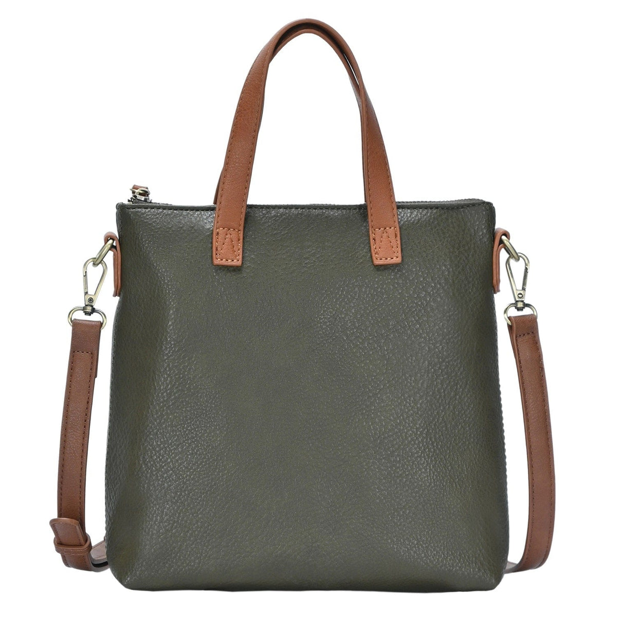 BGA46333 Zipper Top Handle Bag/Crossbody w/ 8" Tablet Pocket - MiMi Wholesale