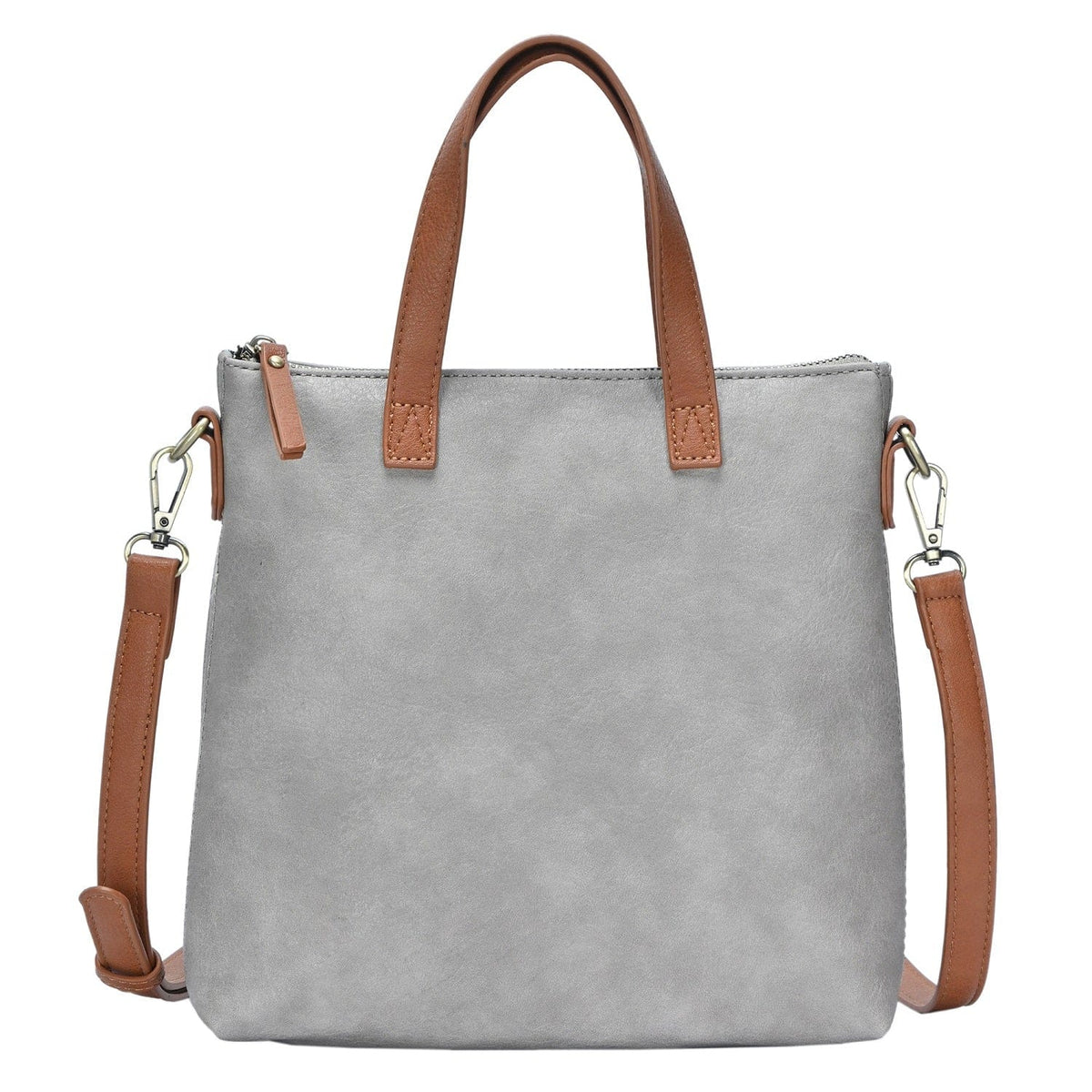 BGA46333 Zipper Top Handle Bag/Crossbody w/ 8" Tablet Pocket - MiMi Wholesale