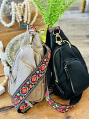 BGA5704 Zoey Boho Sling Bag With Guitar Strap - MiMi Wholesale