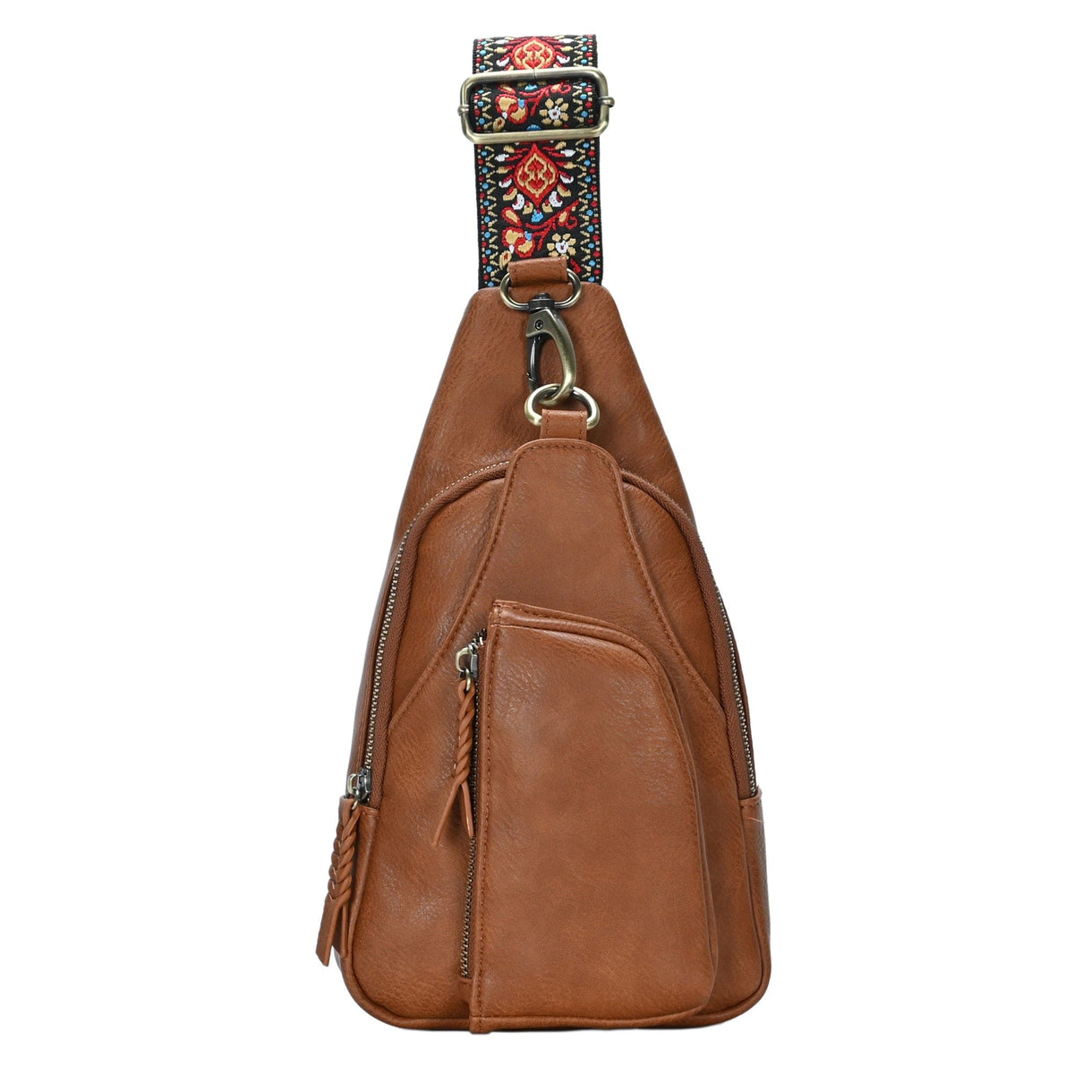 BGA5704 Zoey Boho Sling Bag With Guitar Strap - MiMi Wholesale