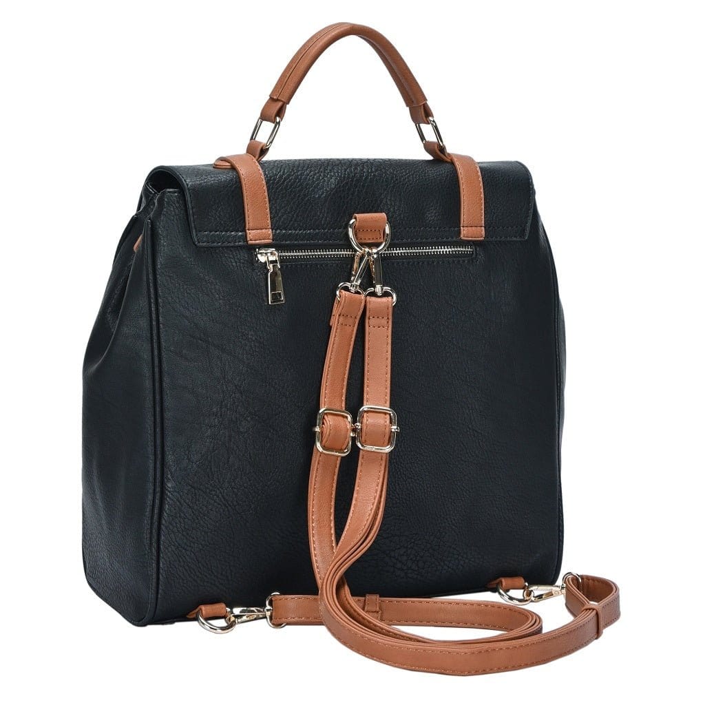 BGS44028 Buckle Flap Over Fashion Backpack - MiMi Wholesale