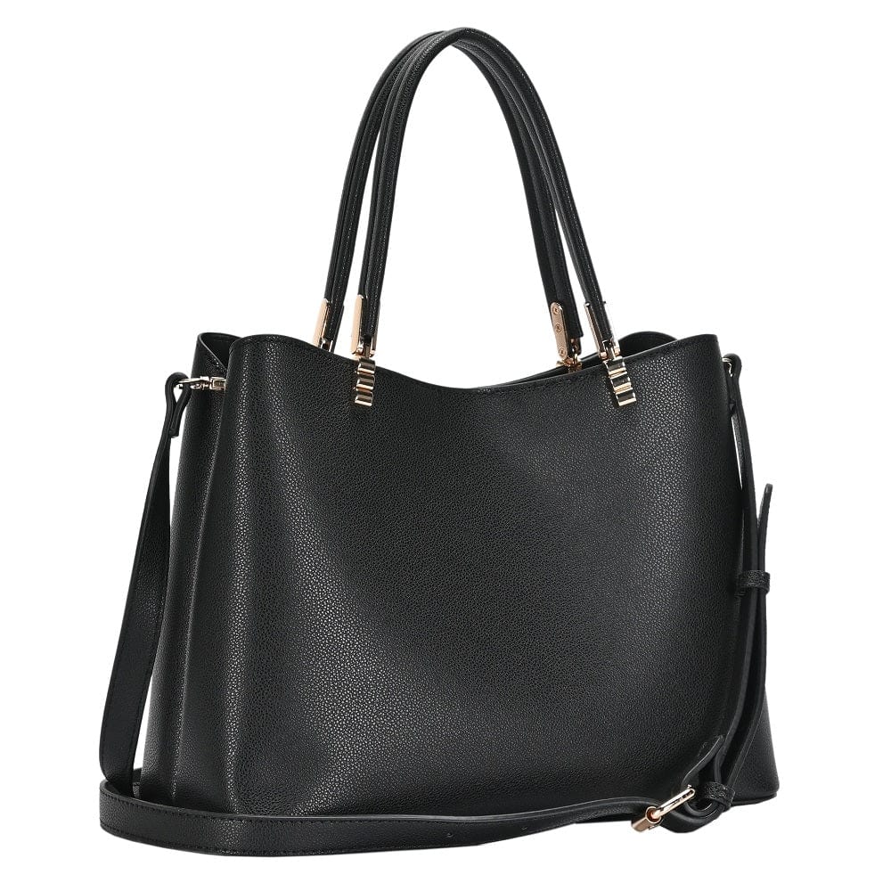BGT3164 Two Compartment Structured Top Handle Handbag/Satchel - MiMi Wholesale