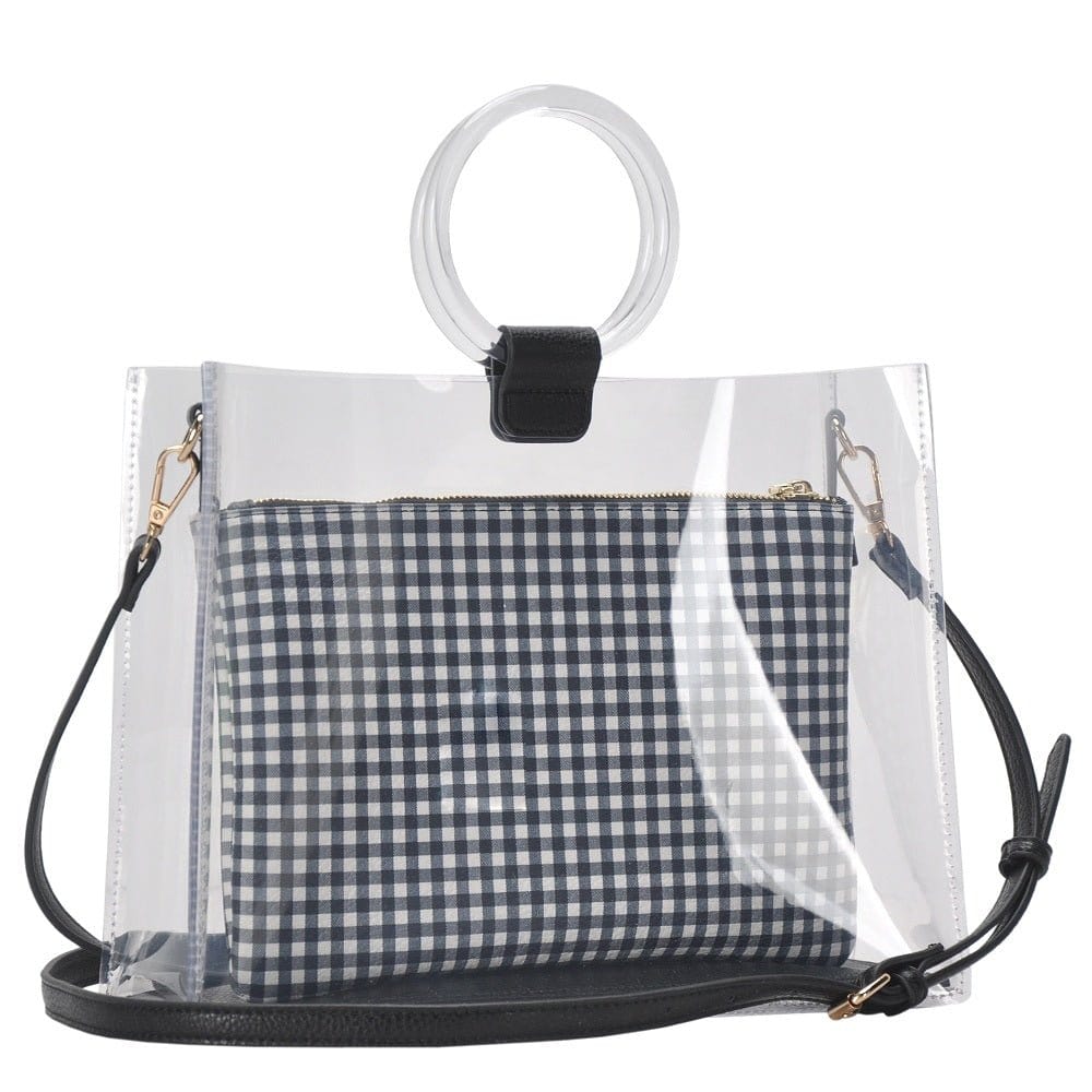BGW2492 Clear Plastic Ring Handle Bag-in-a-Bag - MiMi Wholesale