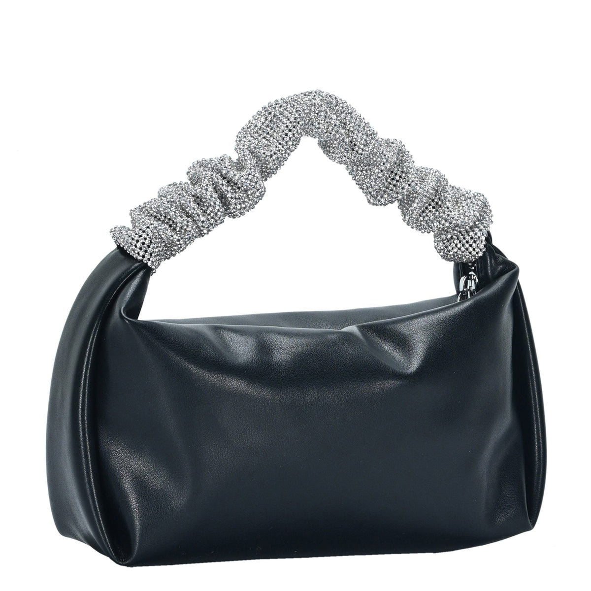 BGW5820 Natalia Rhinestone Scrunchie Handle Mini Bag - MiMi Wholesale