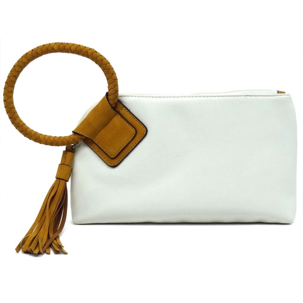 BP204 Fashion Cuff Handle Tassel Wristlet Clutch - MiMi Wholesale