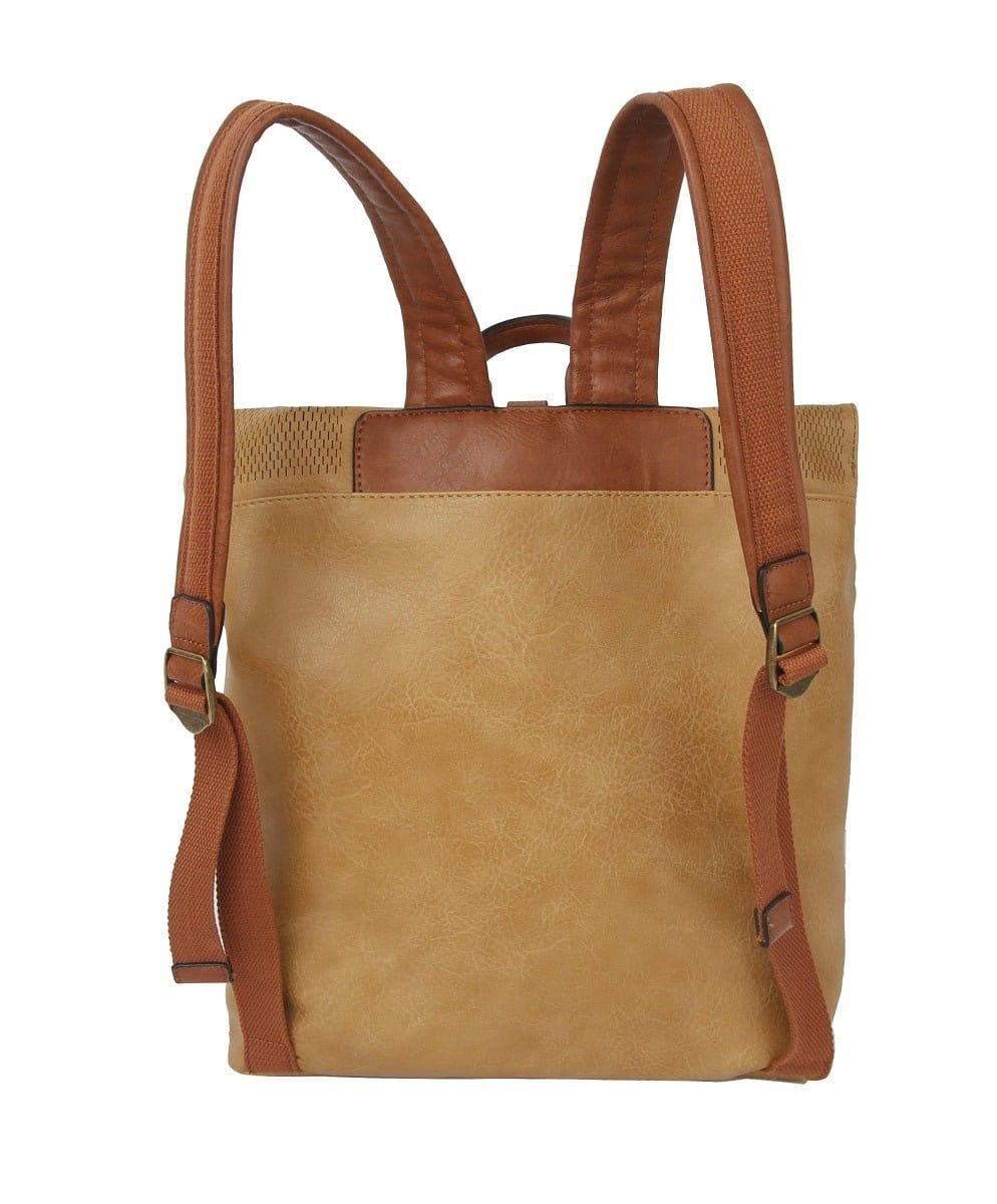 CJF080-1 Laser Cut Flap Backpack - MiMi Wholesale