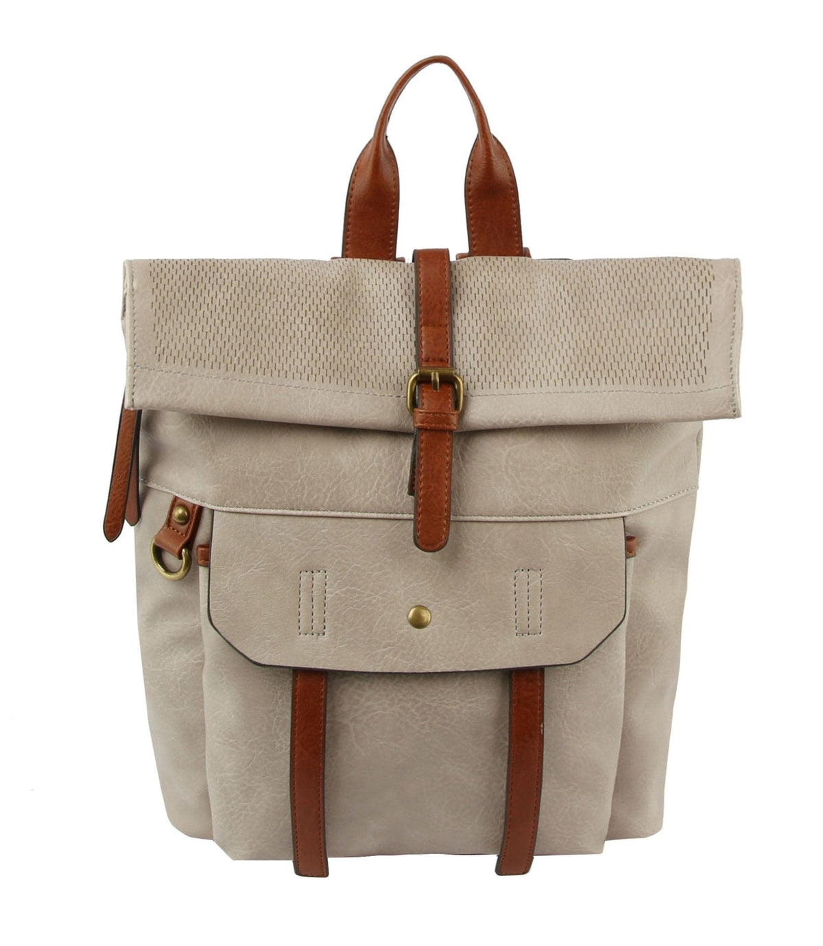 CJF080-1 Laser Cut Flap Backpack - MiMi Wholesale