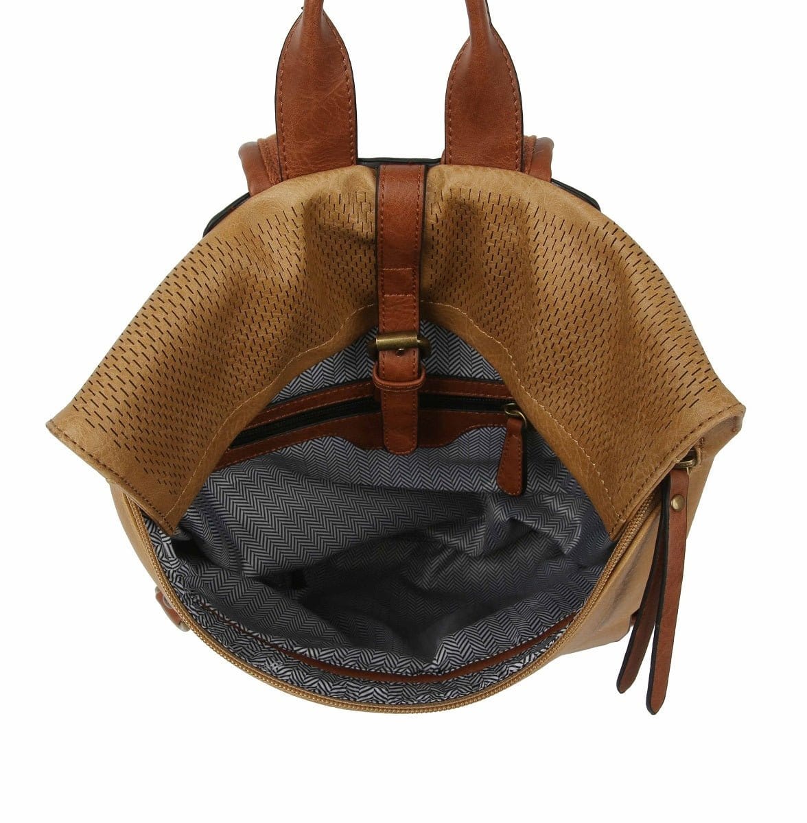 CJF080-1 Laser Cut Flap Backpack - MiMi Wholesale