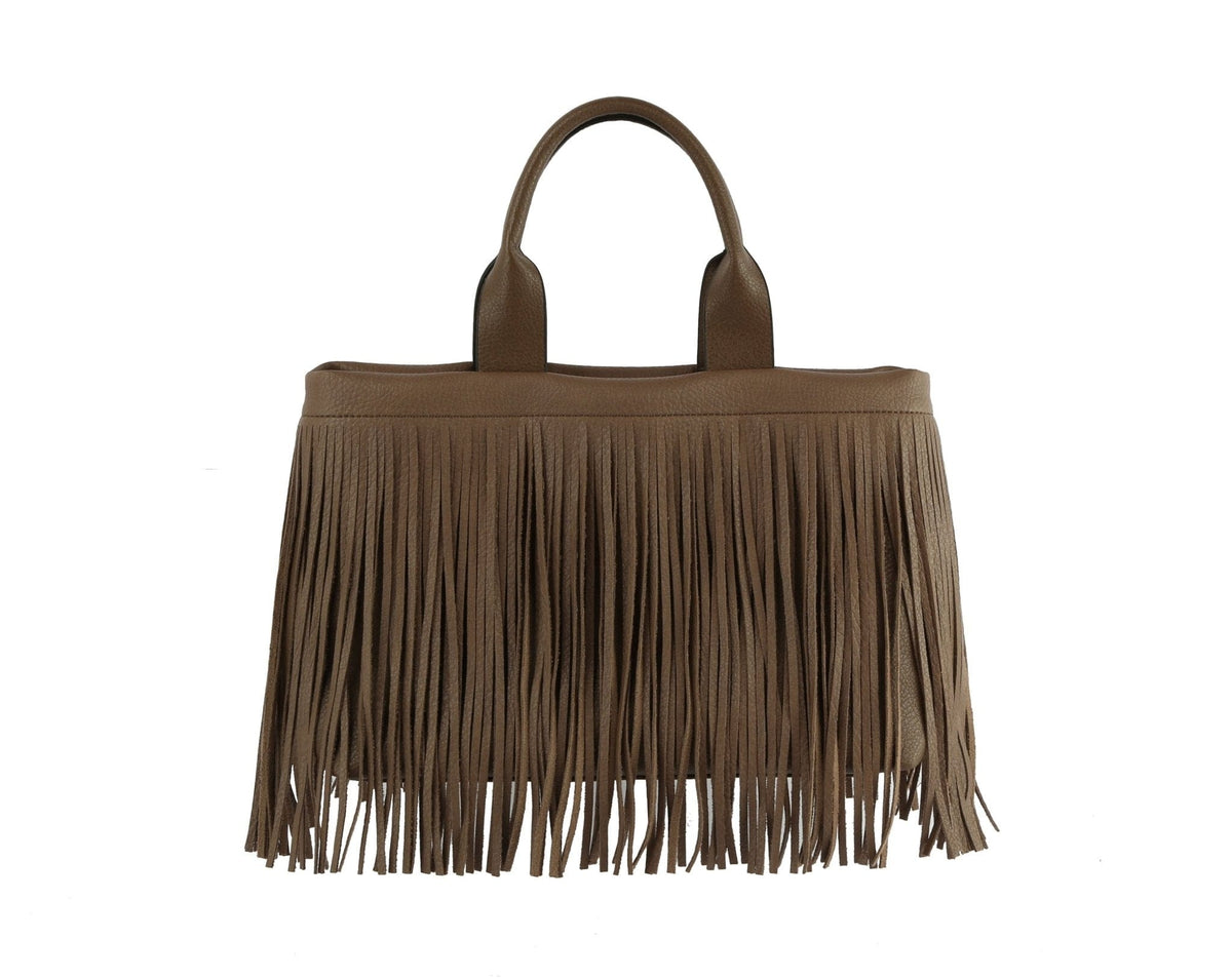 D0722 Malinda Fringe Tote - MiMi Wholesale