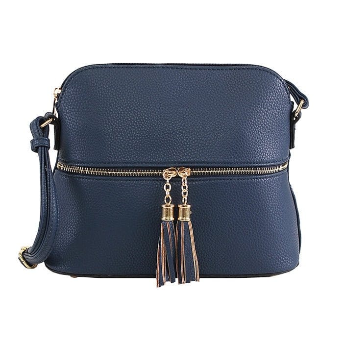 DX93031 HY3031 Dome Fashion Crossbody Bag with Tassel - MiMi Wholesale