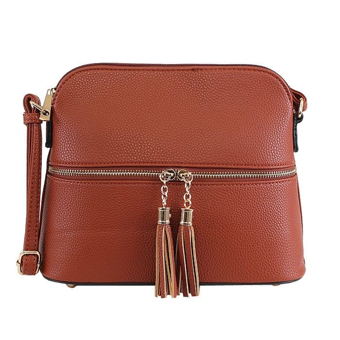 DX93031 HY3031 Dome Fashion Crossbody Bag with Tassel - MiMi Wholesale