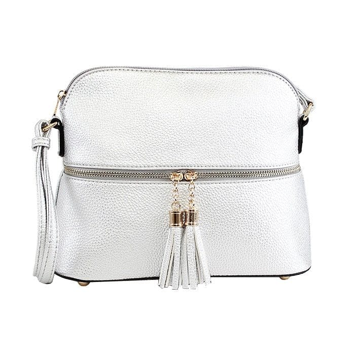 DX93031 HY3031 Dome Fashion Crossbody Bag with Tassel - MiMi Wholesale