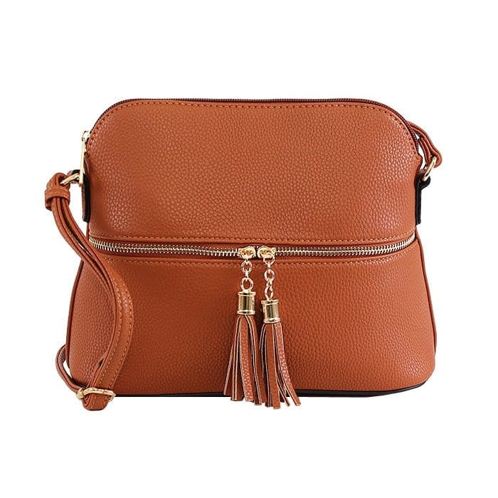 DX93031 HY3031 Dome Fashion Crossbody Bag with Tassel - MiMi Wholesale