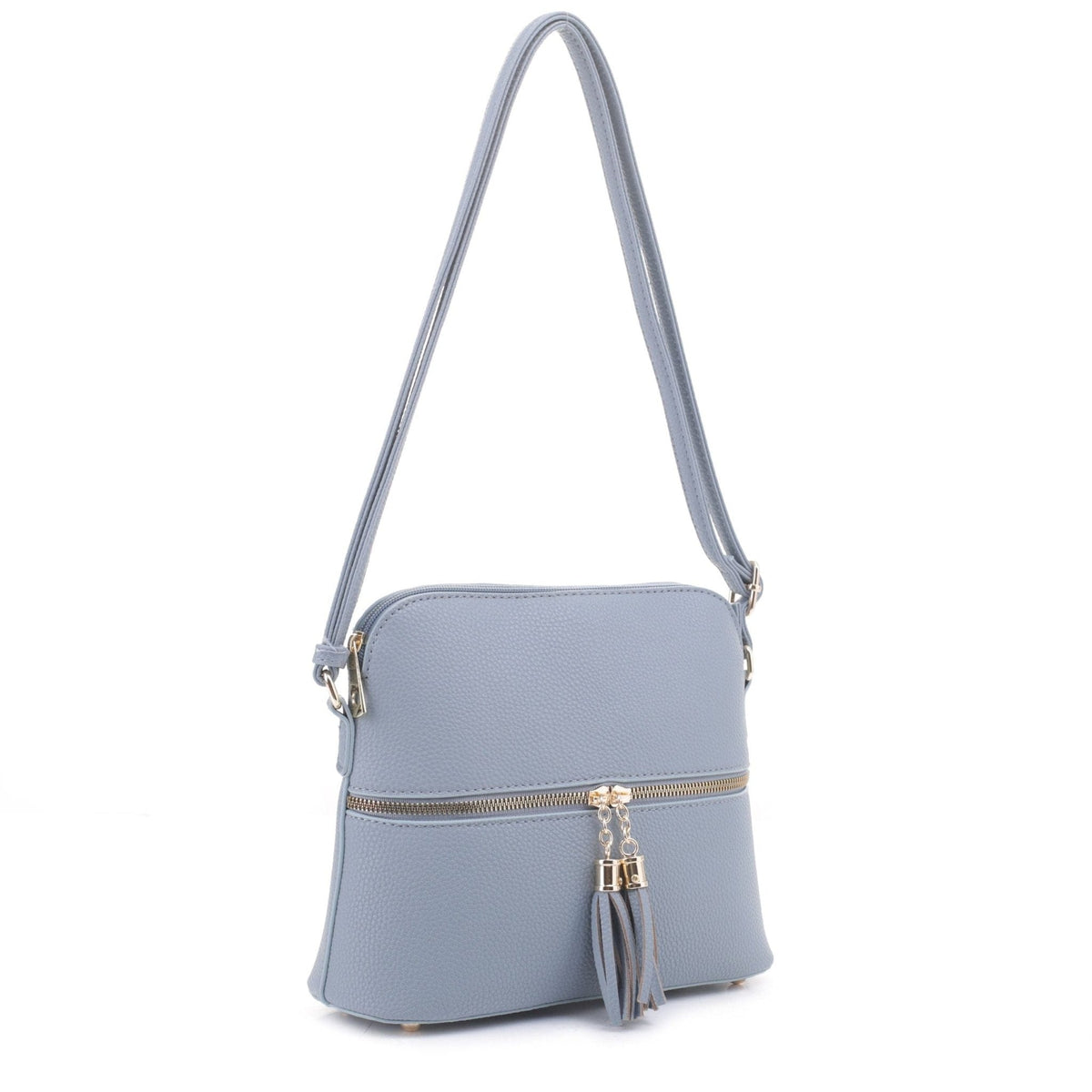 DX93031 HY3031 Dome Fashion Crossbody Bag with Tassel - MiMi Wholesale