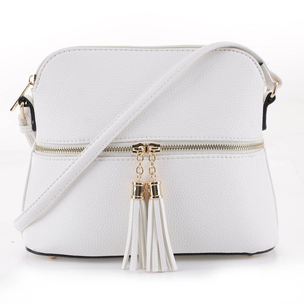 DX93031 HY3031 Dome Fashion Crossbody Bag with Tassel - MiMi Wholesale