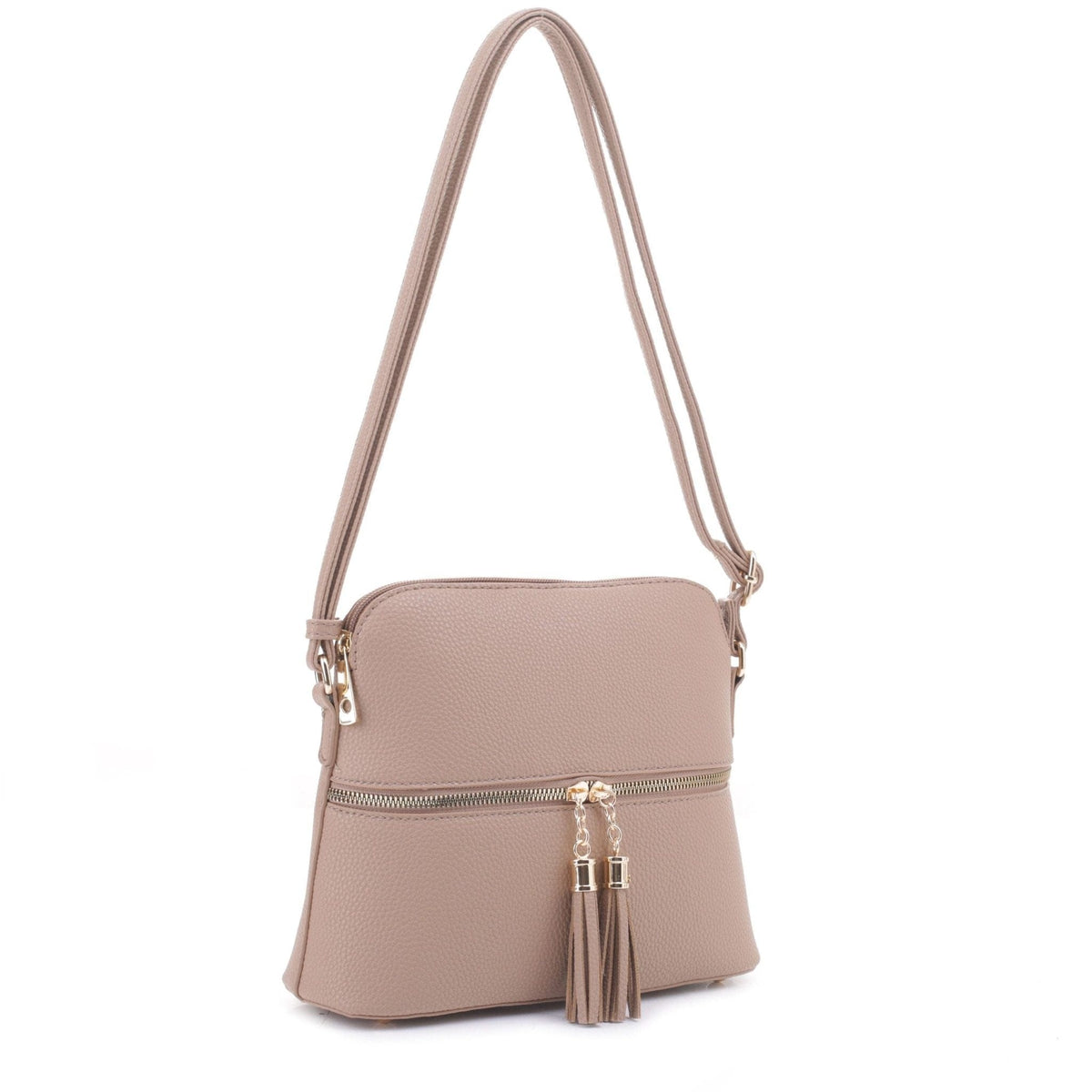 DX93031 HY3031 Dome Fashion Crossbody Bag with Tassel - MiMi Wholesale