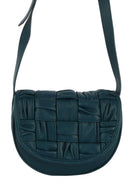 GLE0118 Yasmin Woven Leather Crossbody Bag - MiMi Wholesale