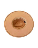 H3041 Fedora Brim Ribbon Band Hat - MiMi Wholesale