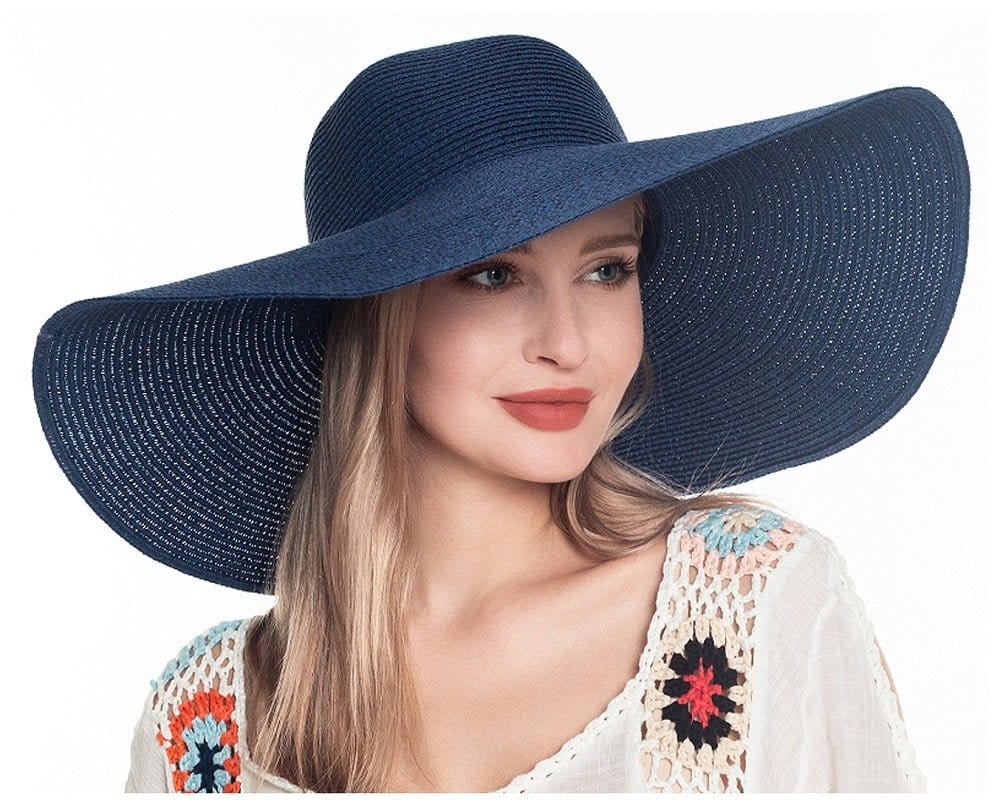H3045 Monogrammable Straw Floppy Hat - MiMi Wholesale