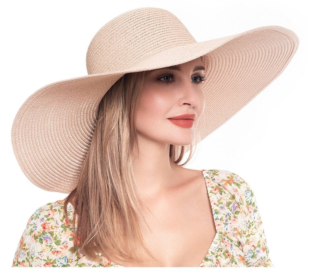 H3045 Monogrammable Straw Floppy Hat - MiMi Wholesale