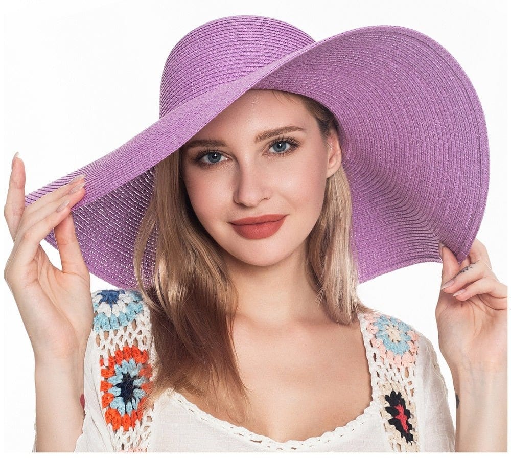 H3045 Monogrammable Straw Floppy Hat - MiMi Wholesale