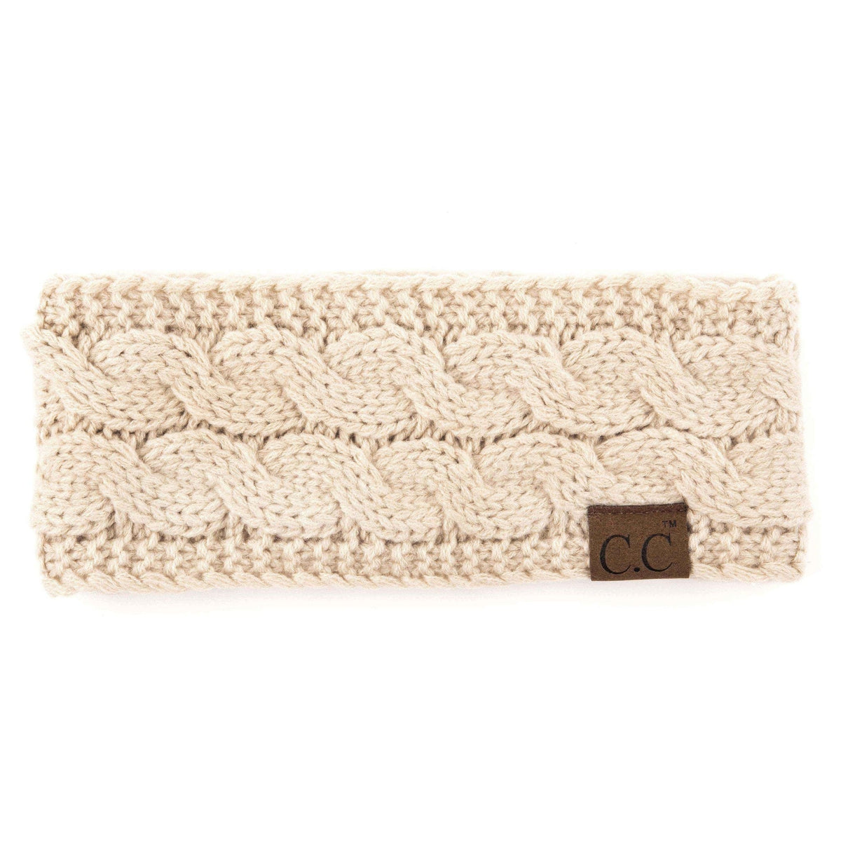 HW20 Willow Cable Knit Fuzzy Lined Head Wrap - MiMi Wholesale
