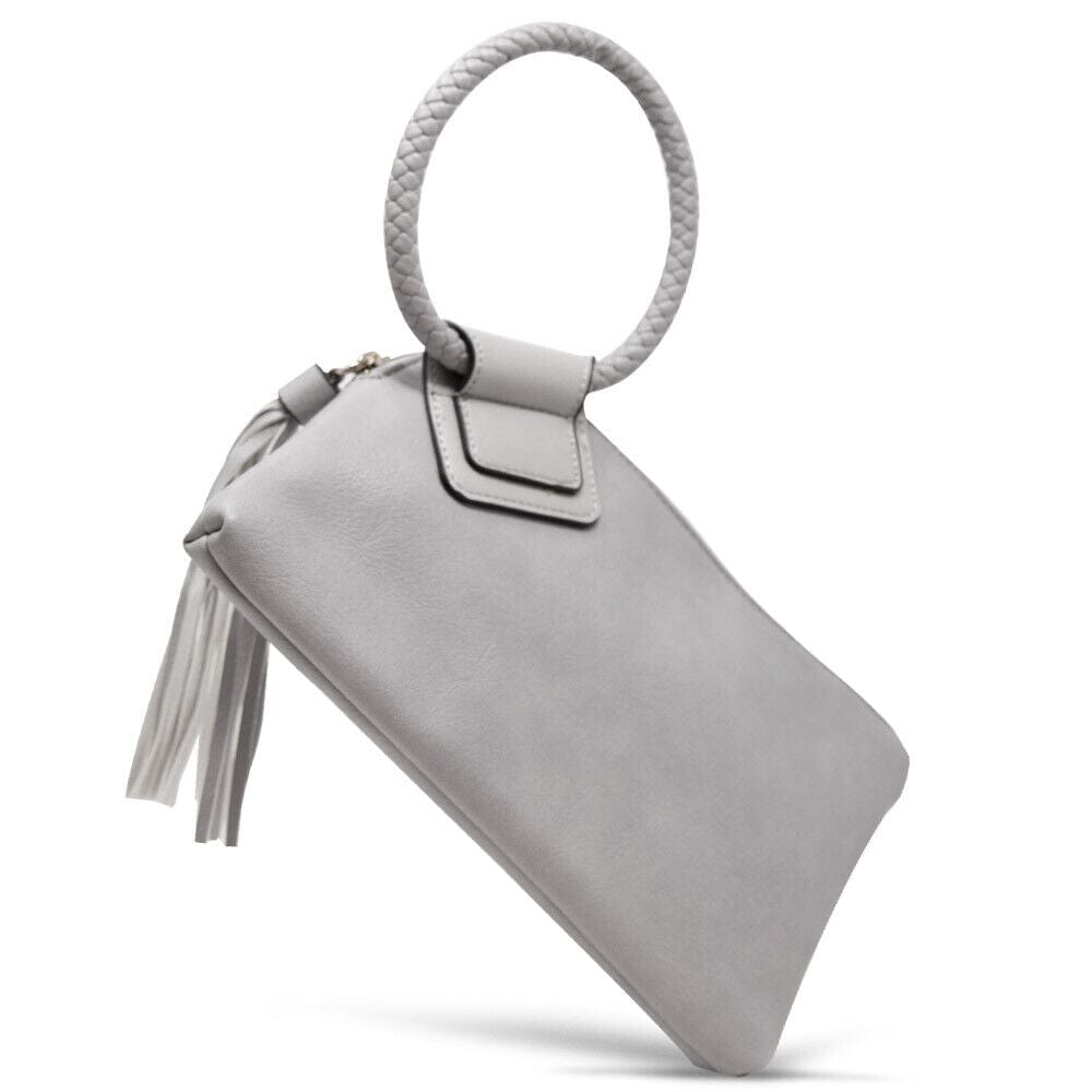 JYM0346 Soft Vegan Leather Wristlet/Clutch With Tassel - MiMi Wholesale
