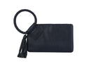 JYM0346 Soft Vegan Leather Wristlet/Clutch With Tassel - MiMi Wholesale