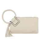 JYM0346 Soft Vegan Leather Wristlet/Clutch With Tassel - MiMi Wholesale
