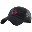 KBE-VM Premium Distressed Mesh Cotton Cap - MiMi Wholesale