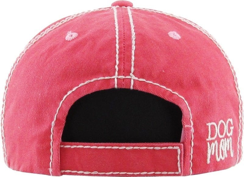 KBV1140 "DOG MOM" Washed Vintage Premium Cotton Cap - MiMi Wholesale