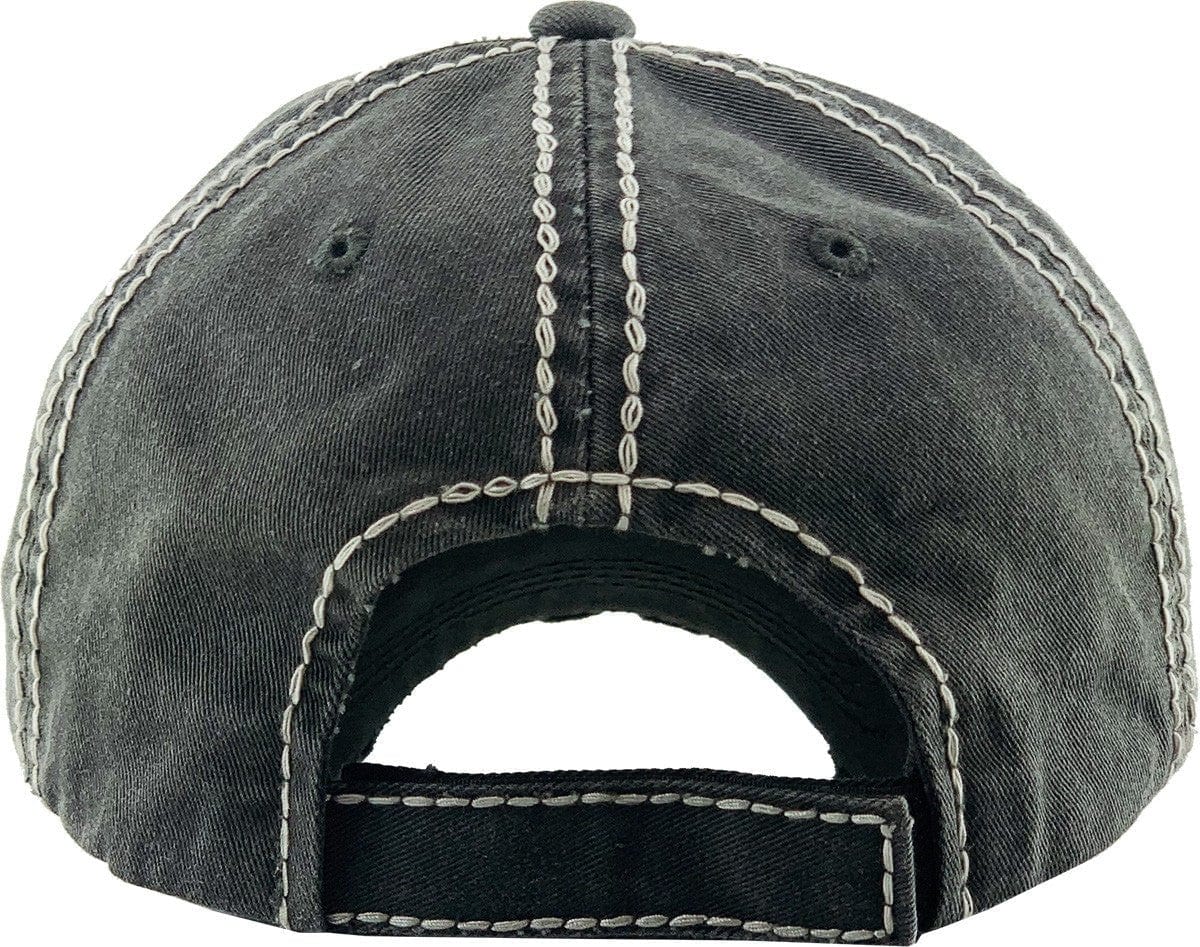 KBV1339 "Living on a Prayer" Vintage Washed Baseball Cap - MiMi Wholesale