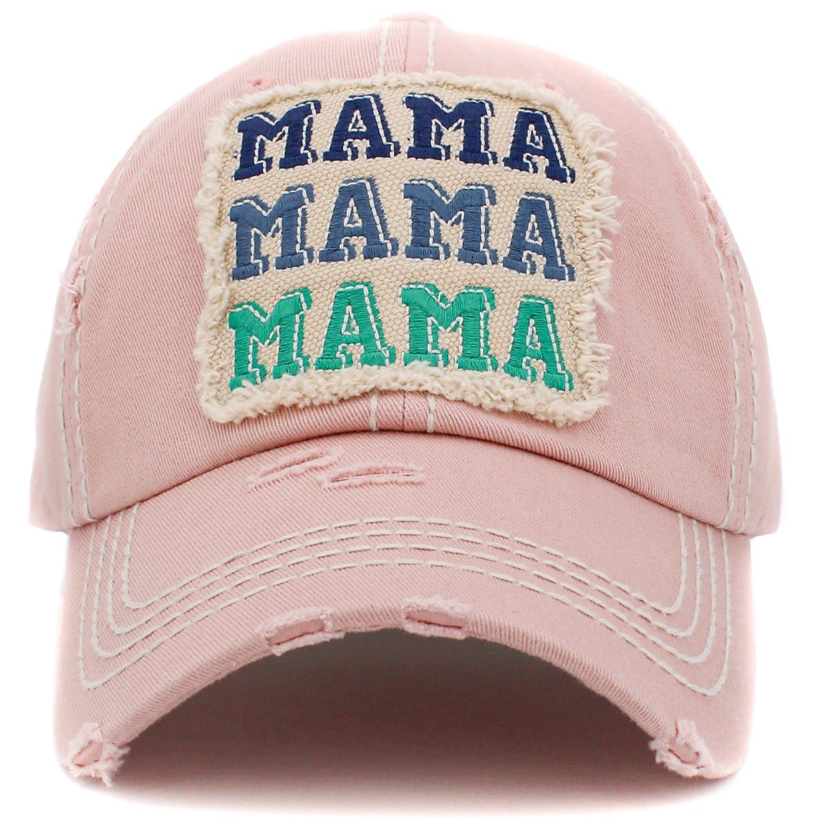 KBV1433 "MAMA MAMA MAMA" Vintage Washed Ball Cap - MiMi Wholesale