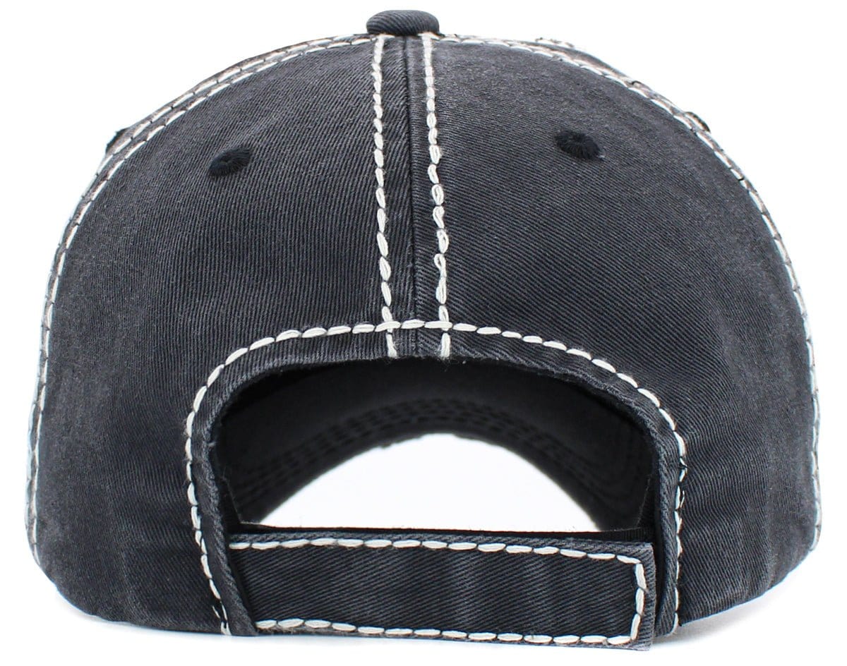 KBV1495 Howdy Washed Vintage Ballcap - MiMi Wholesale