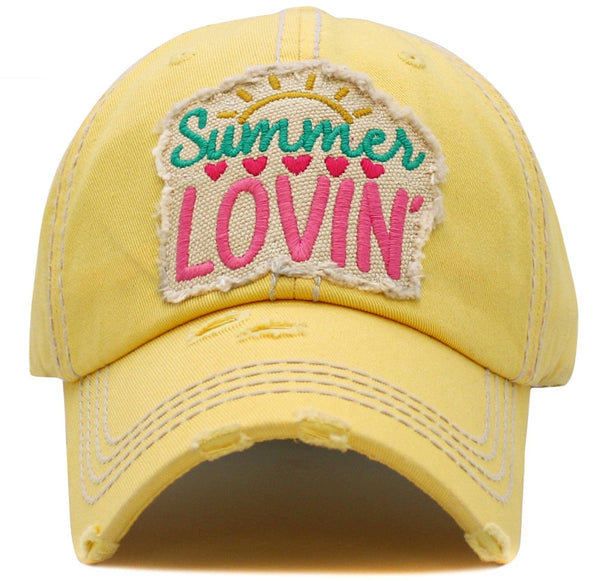 KBV1570 Summer Lovin' Washed Vintage Ballcap - MiMi Wholesale
