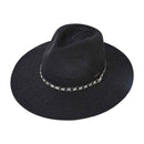 KP017 C.C Brand Bris Rhinestone Bugle Bead Panama Hat - MiMi Wholesale