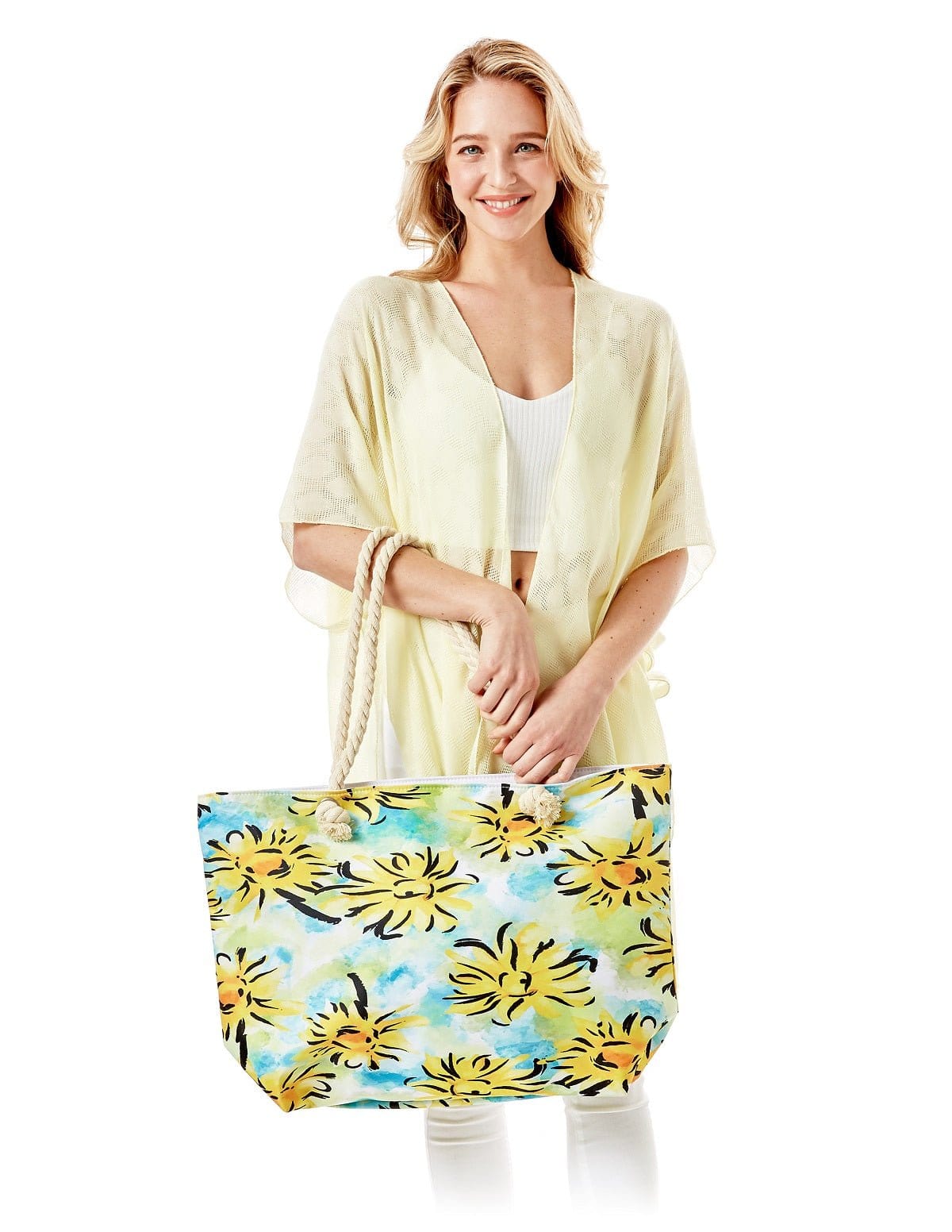 daisy beach bag