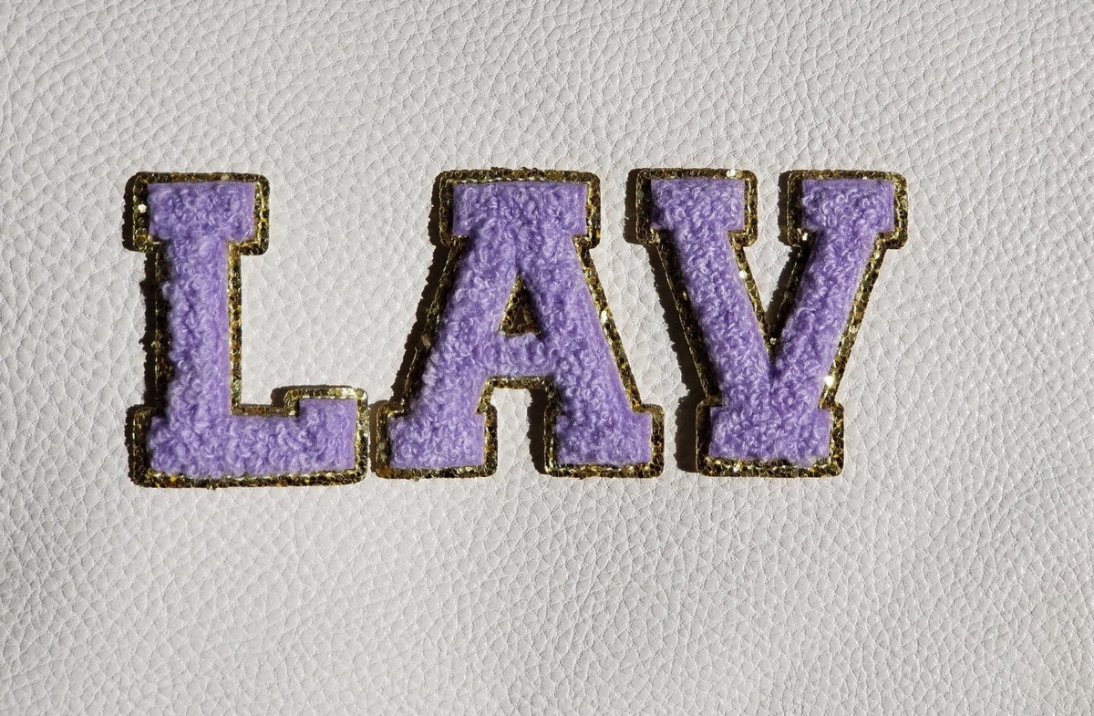 LP001 26 Pieces Iron-on Chenille Varsity Letter Patches - MiMi Wholesale