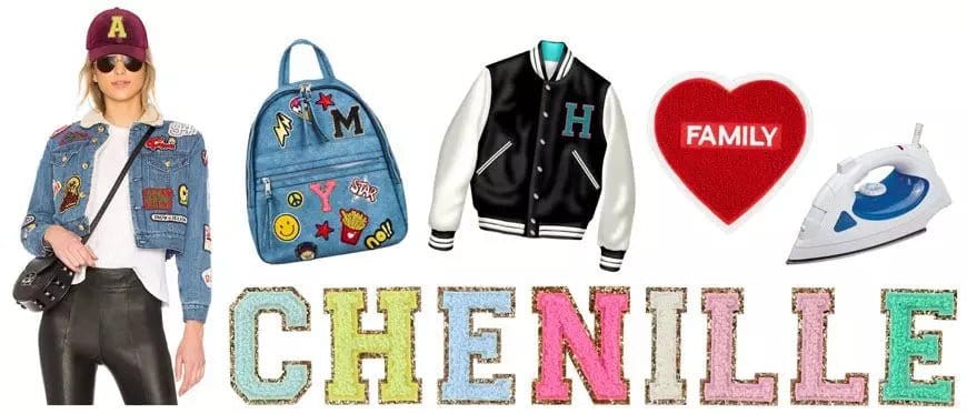 LP001 26 Pieces Iron-on Chenille Varsity Letter Patches - MiMi Wholesale